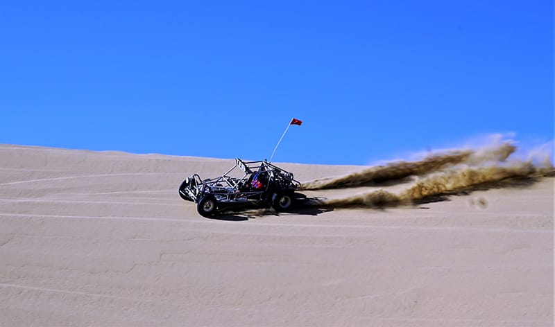 riding a utv on desert area